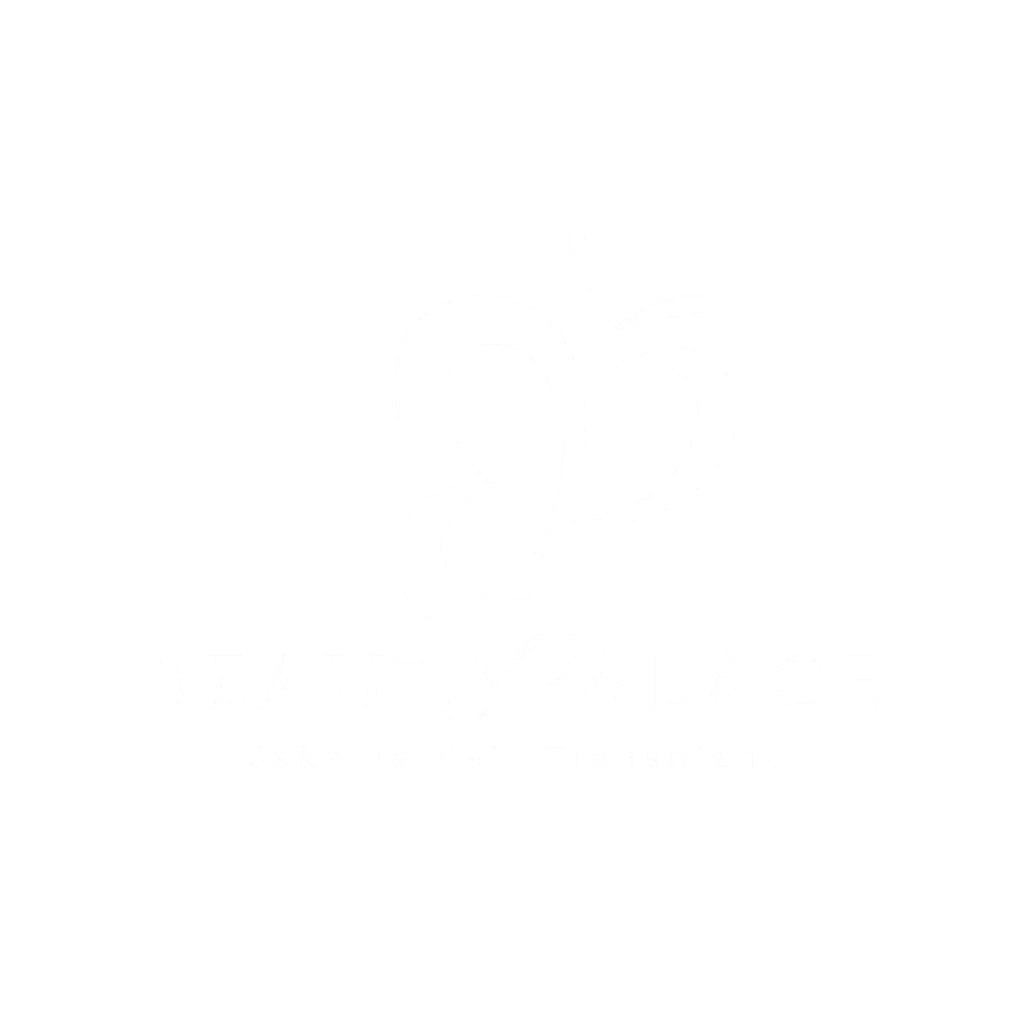 jakarta promo hair transplant by beauty palace logo stack wh